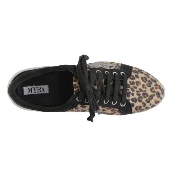 NWT Myra Leather Star Sneakers - Picture 6 of 8